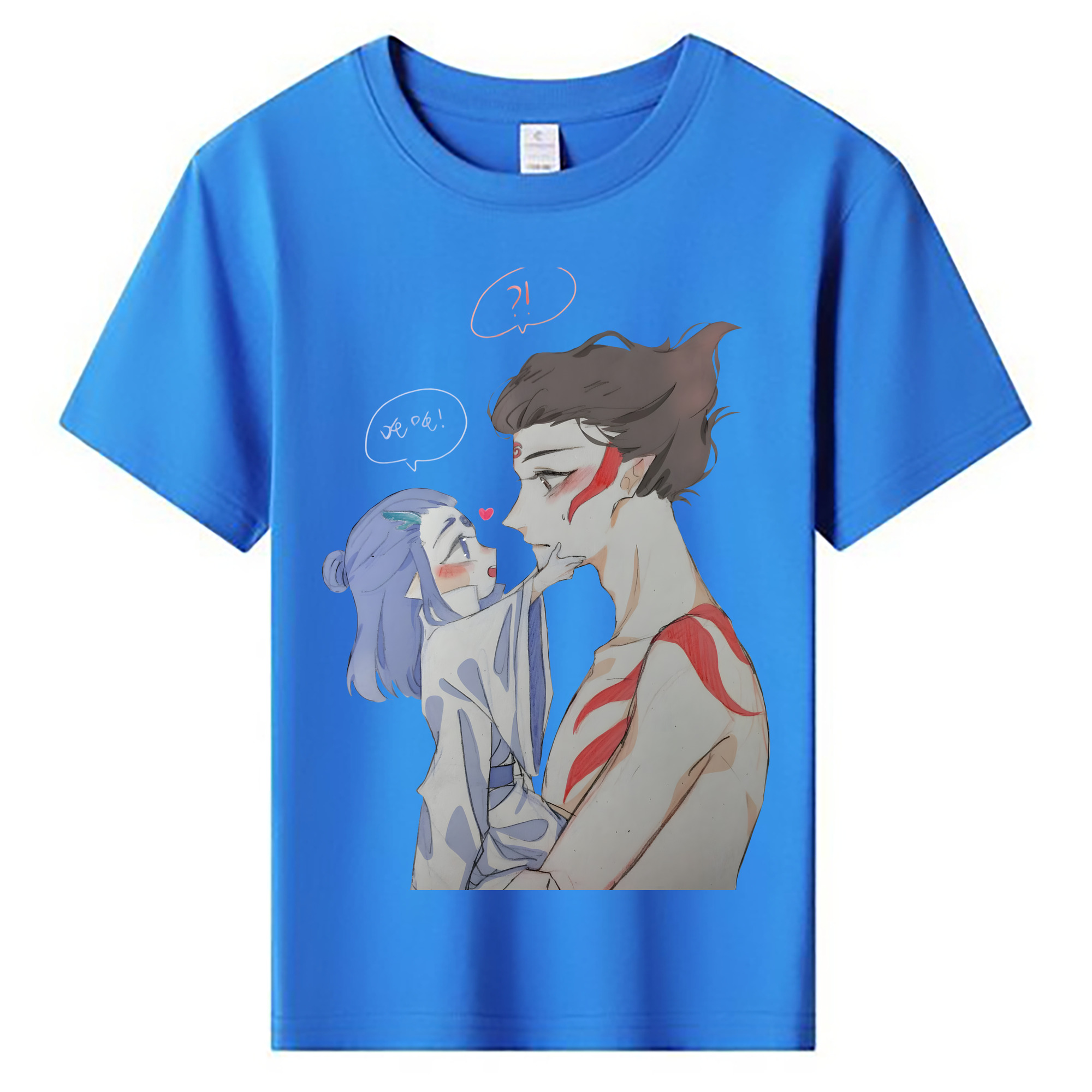 （画像用） Ne Zha 2 ナタ 魔童の大暴れ 綿100％キッズTシャツ（フロントプリント）